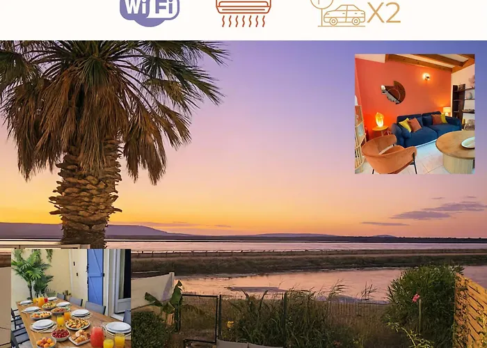 Le Doux Rivage Avec Vue Lagune Nature A Pied Clim Parking Prive